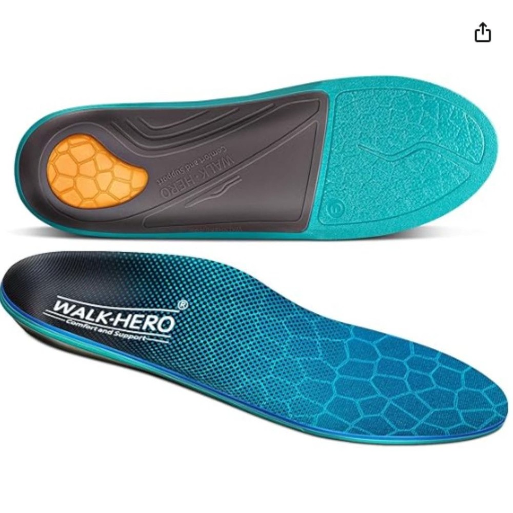 Walkhero Sport Arch Support Gel Insoles Women's Size 9-9.5 - NWOT
